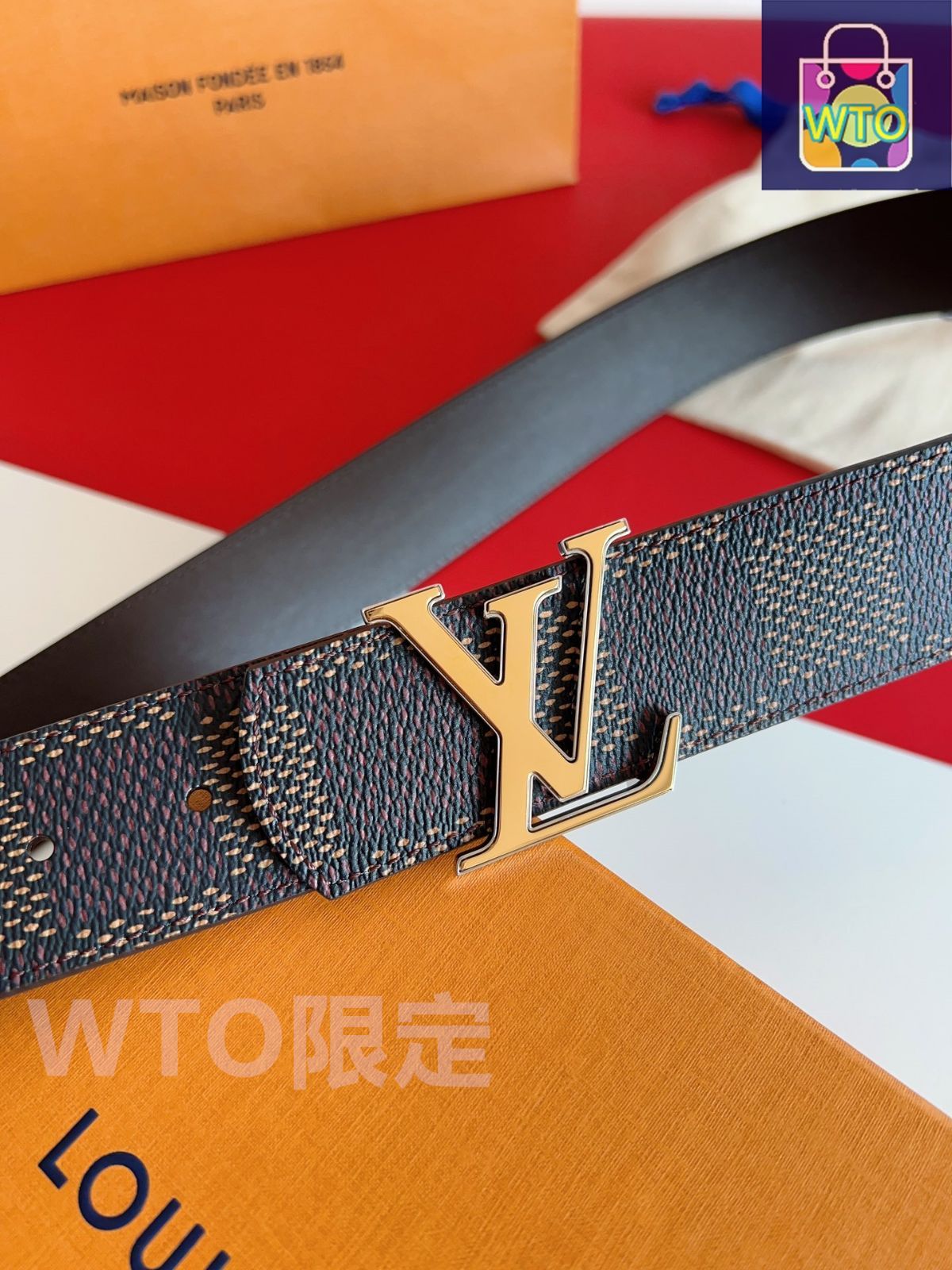 Louis Vuitton ルイ・ヴィトン ビジネスカジュアルベルト07-1-APZ97