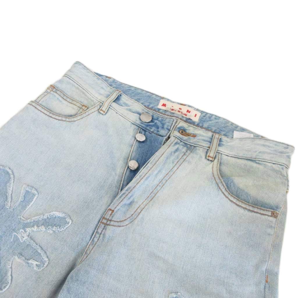 マルニ MARNI 22SS Daisy Denim Pants デイジー フラワーパッチ デニム  