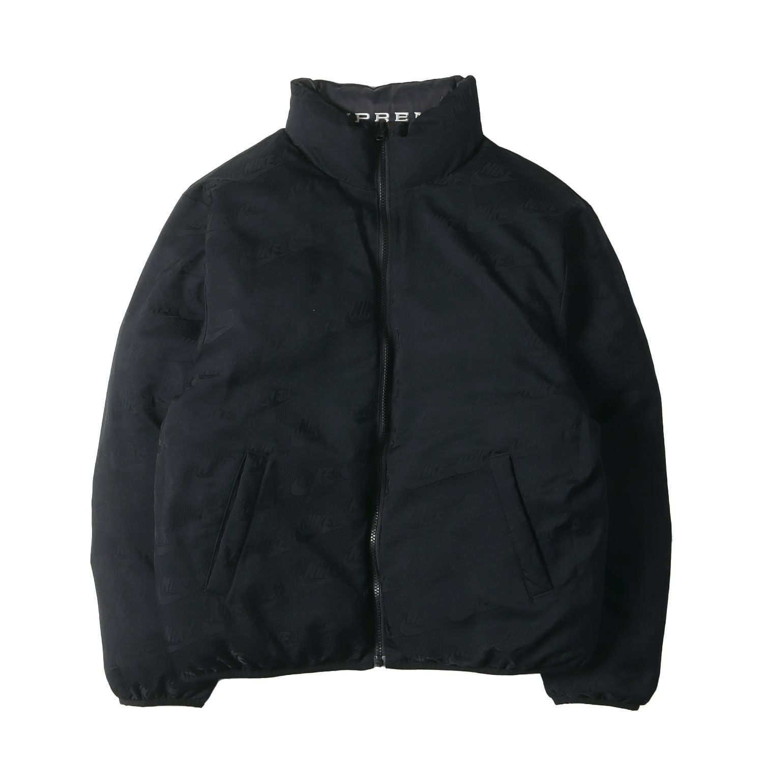 Supreme シュプリーム ジャケット サイズ:S 21SS NIKE スネークロゴ リバーシブル パフィー 中綿ジャケット (Reversible Puffy Jacket) ブラック 黒 アウター ブルゾン 上着 コラボ【メンズ】