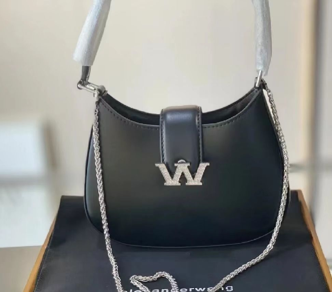 新品　Alexander Wang レザートートショルダーバッグバッグ ブラック