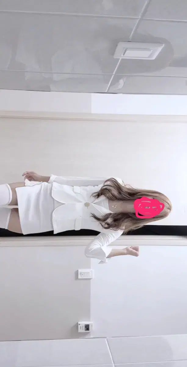 MA RS マズ 白 レース ジャケット スカート ゴールド セットアップ 姉ギャル