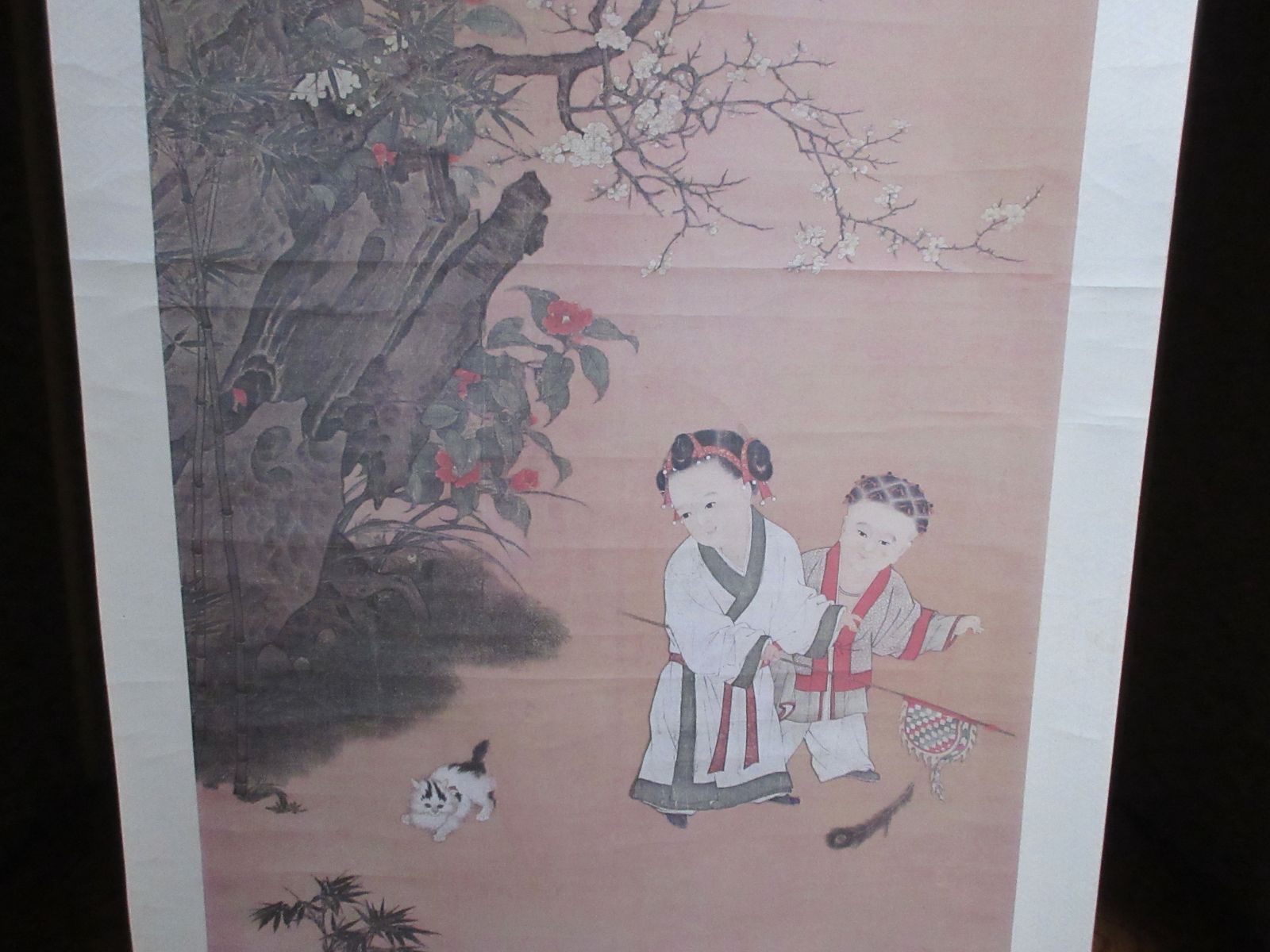 ☆中国 古美術 掛け軸 掛軸 転写画 宋人冬日嬰戯図 - メルカリ