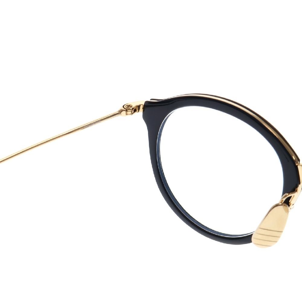 THOM BROWNE (トムブラウン) BLK-GLD ボストンフレーム クリアレンズ 
