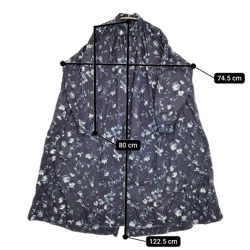 45R★ウィンターフラワーのくしゅくしゅドレス 45R（フォーティファイブアール）の「ウィンターフラワー