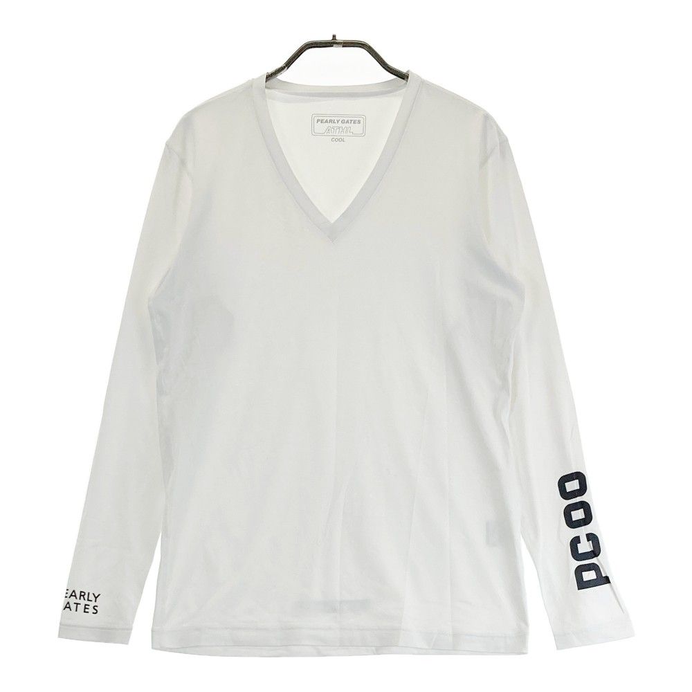 サイズ：5 PEARLY GATES パーリーゲイツ 長袖 インナーTシャツ 袖ロゴ