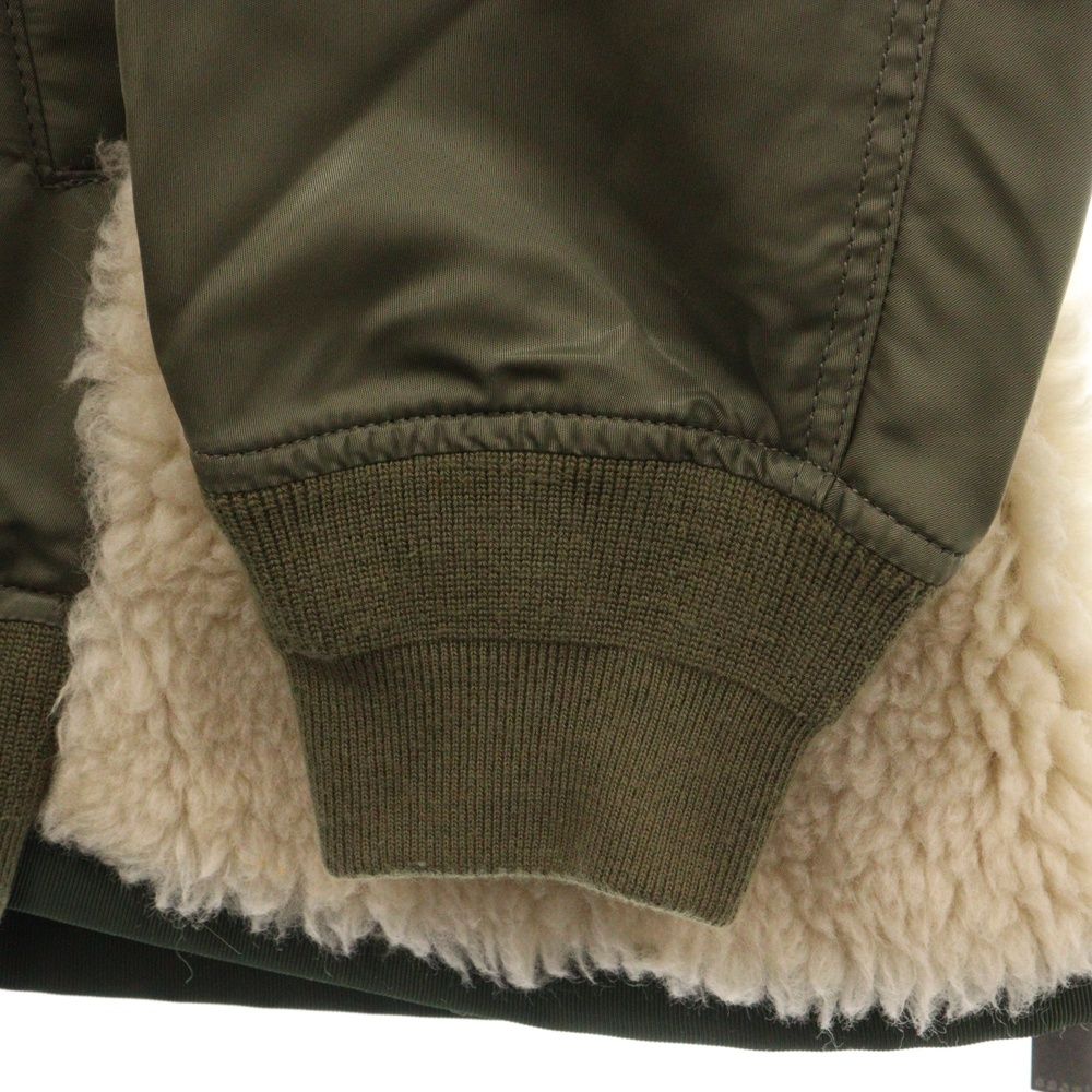 Sacai (サカイ) 20AW Nylon Twill x Faux Shearling Blouson ナイロン