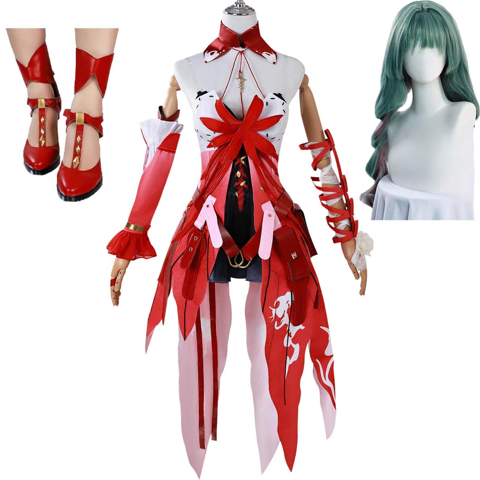 鳴潮 フローヴァ コスプレ 衣装 ウィッグ 靴 武器 フルセット 即納フル