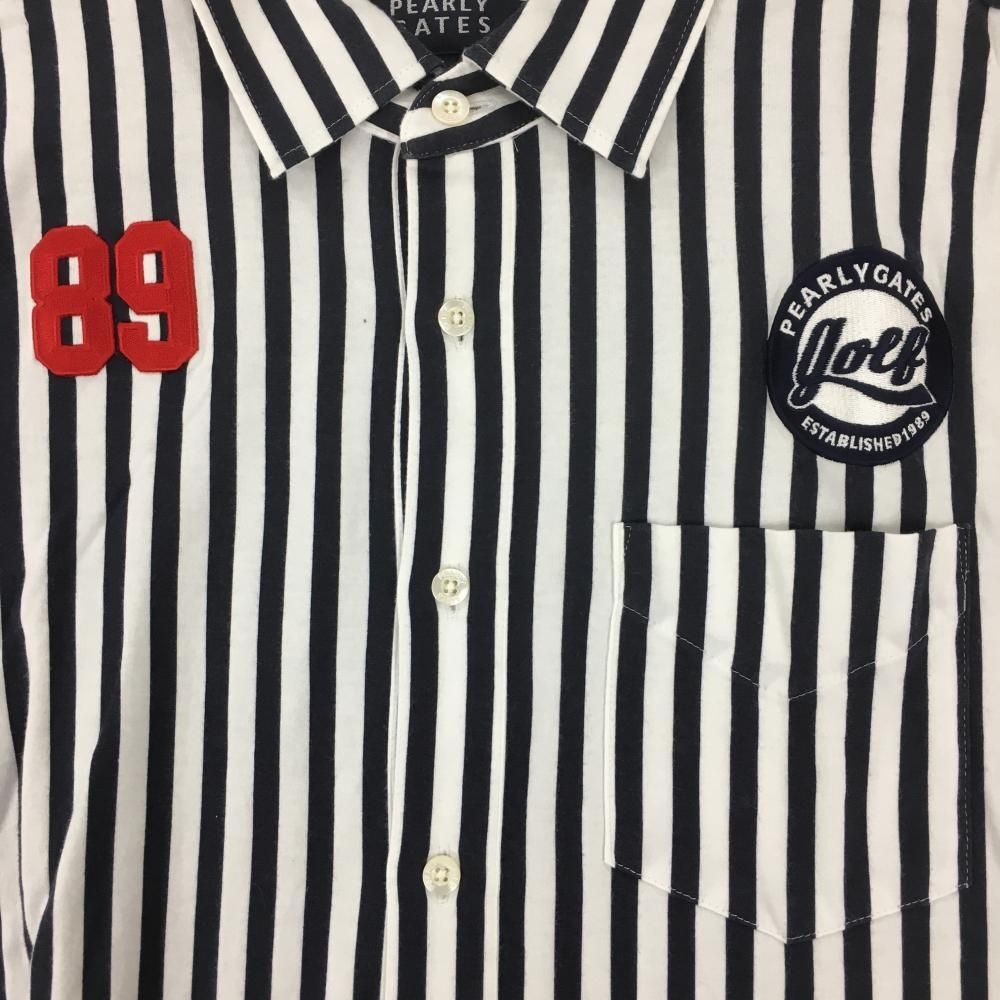 PEARLY GATES パーリーゲイツ ゴルフ ポロシャツ【ネイビー/4】美品