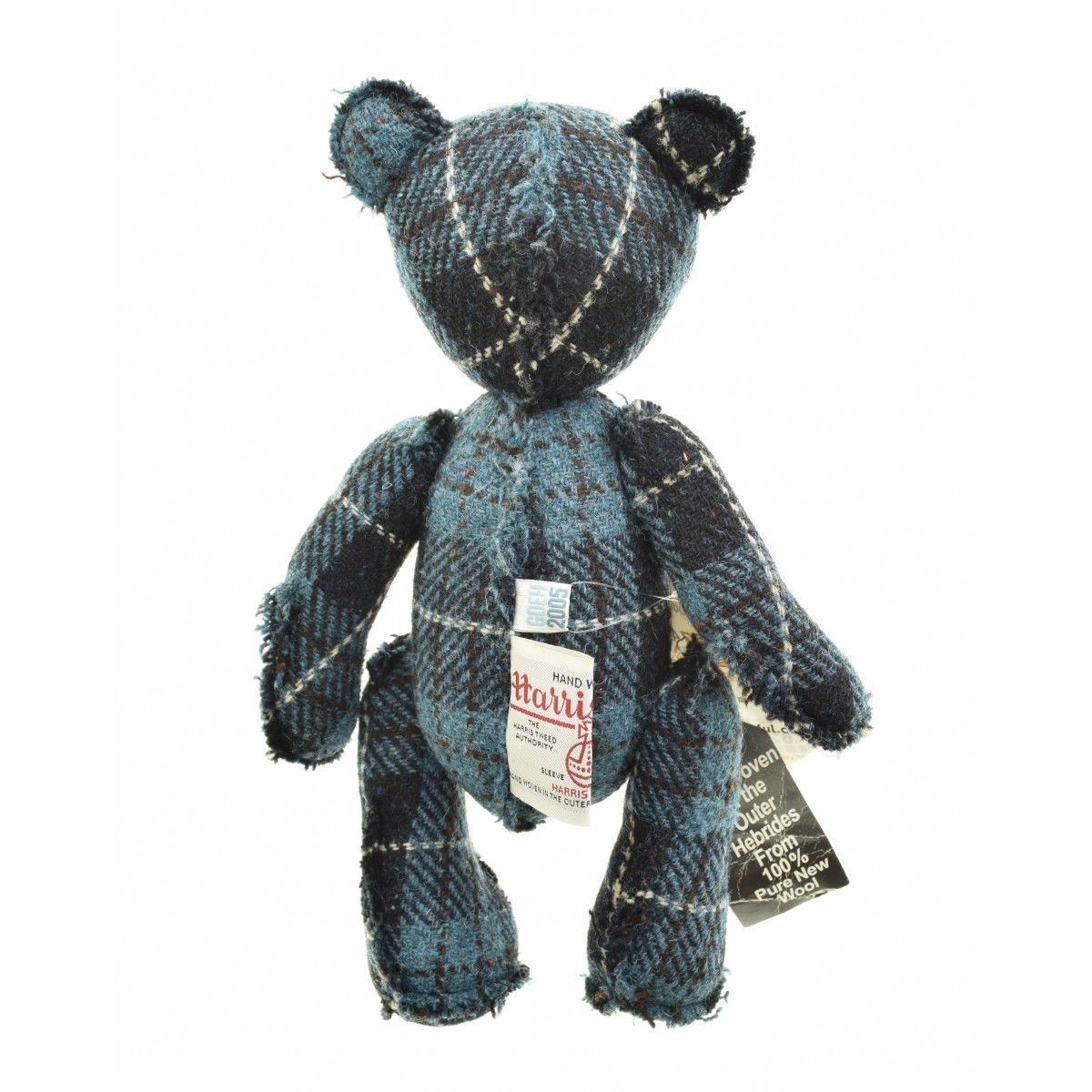00 s HARRIS TWEED TEDDY BEAR ハリスツイード チェック テディベア