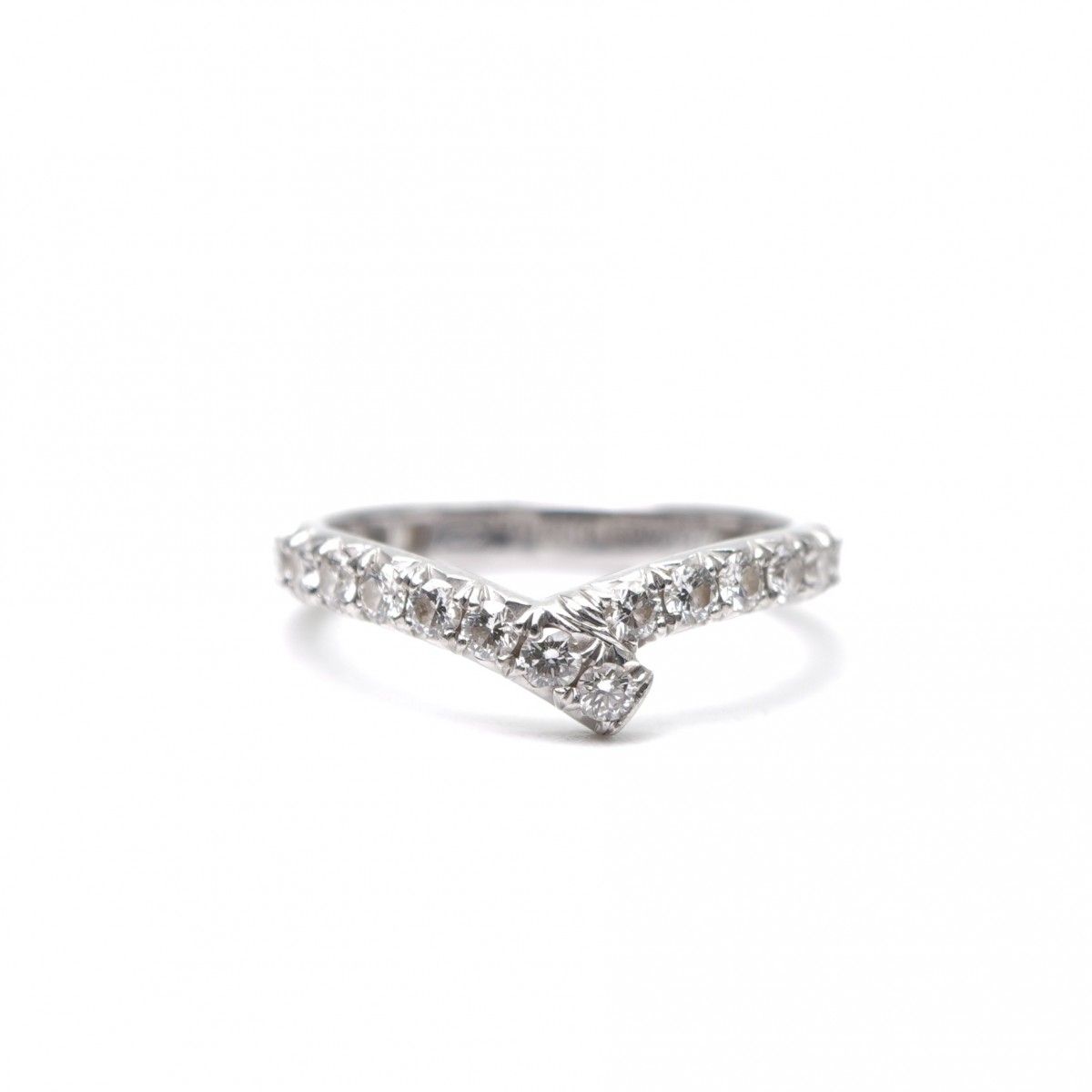 ★HARRY WINSTON★ リボン バンド リング ダイヤ Pt950 ☆HARRY WINSTON☆ リボン バンド リング ダイヤ Pt950 - メルカリ