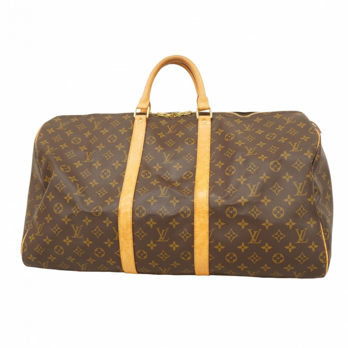 5ma0645 ルイヴィトン ボストンバッグ モノグラム キーポル55 M41424 ブラウン メンズ レディース ユニセックス