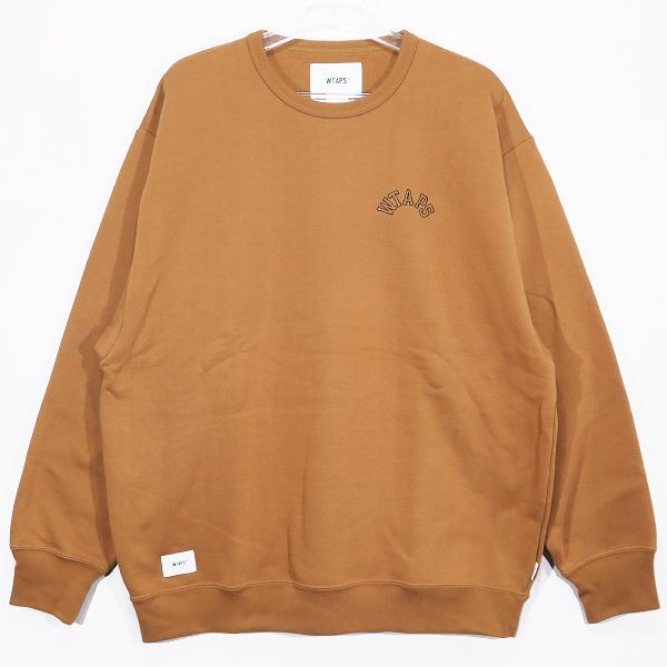 WTAPS 212ATDT-CSM14 クルーネックスウェット ブラウン M wtaps club crew neck M スウェット クルーネック