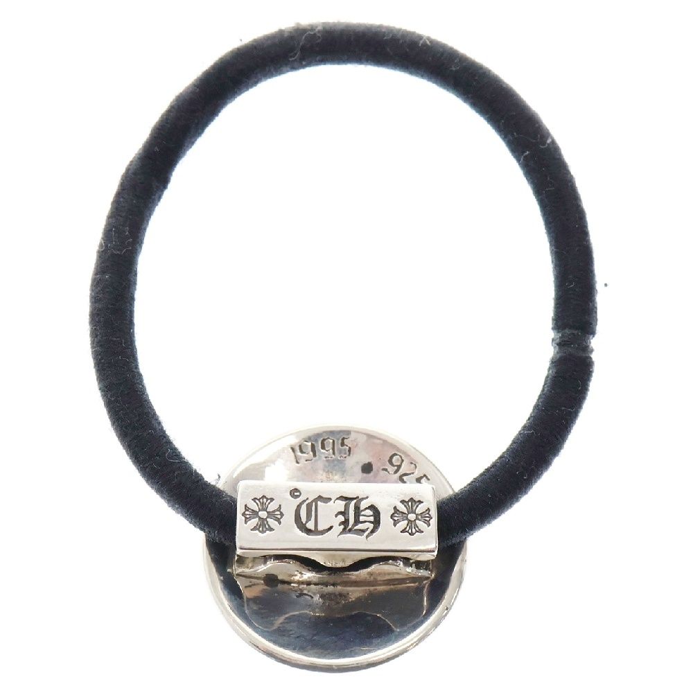 クロムハーツ HAIRBAND/クロスボールボタンヘアゴム シルバーコンチョ CHROME HEARTS クロムハーツ クロスボール コンチョ ヘアゴム
