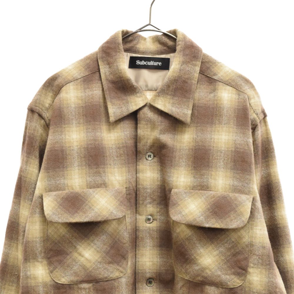 SubCulture WOOL CHECK SHIRT サブカルチャー ウール