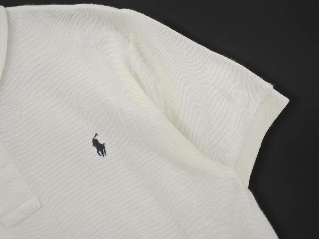 ラルフローレン　ホワイト ポロシャツ M RALPH LAUREN ラルフローレン ポロシャツ ホワイト レディース M