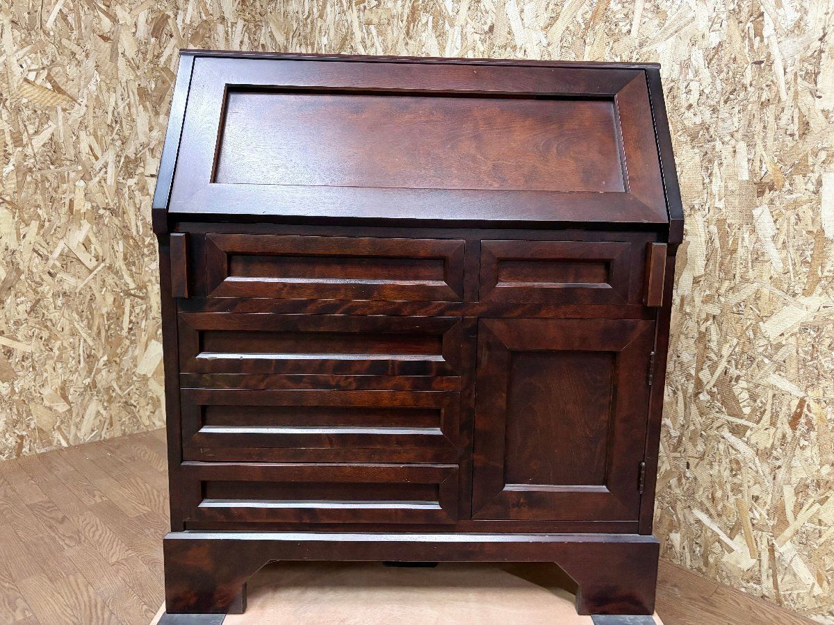 北海道民芸家具 ホクミン꧂ライティングビューロー デスク 机 書斎