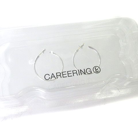 キャリアリング CAREERING PLACEBO 1301 ピアス 両耳 925 K18 シルバー  