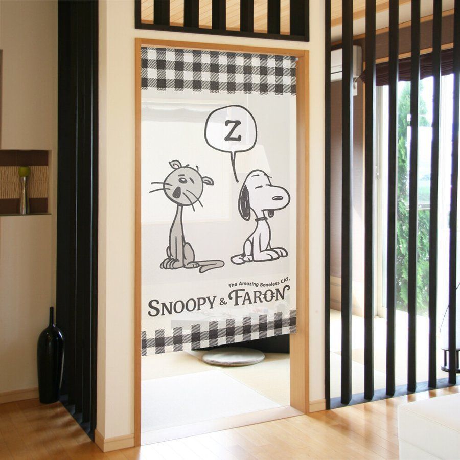 のれん　暖簾　スヌーピー　SNOOPY FARON　85×150cm　日本製-2