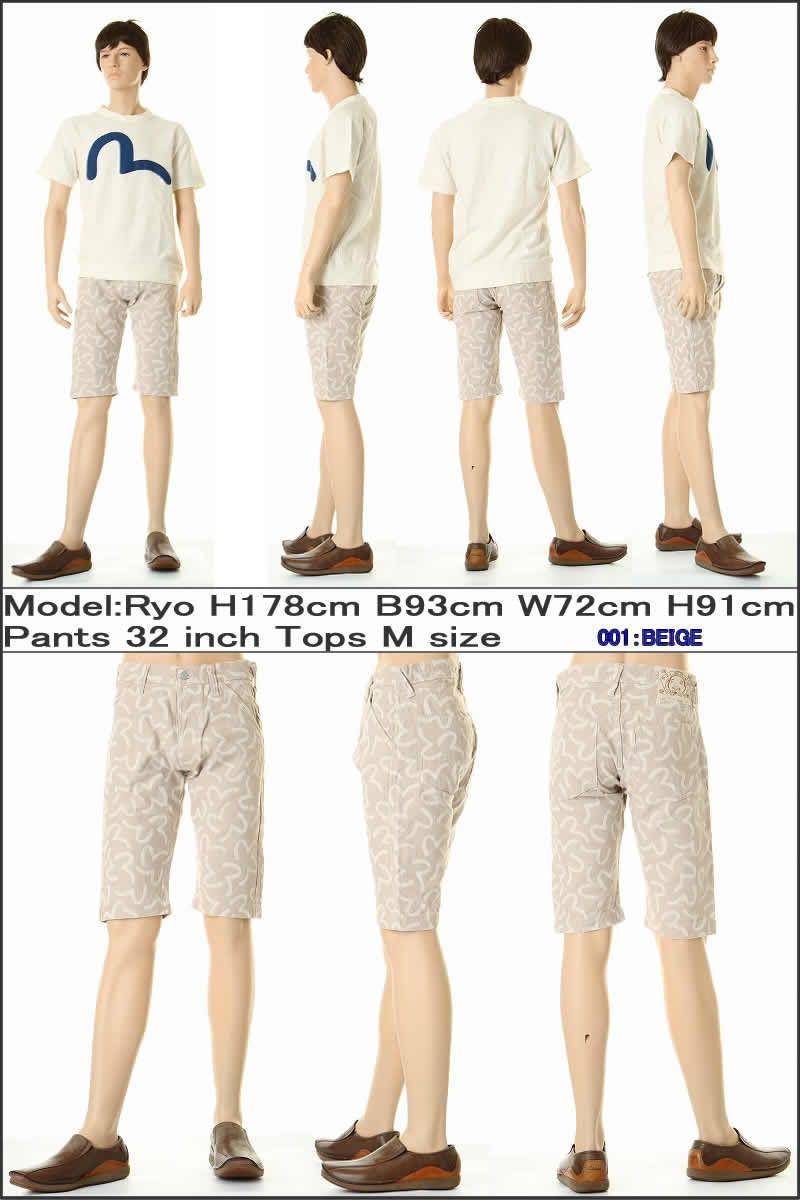 EVISU JEANS SHORTS KAMOME DENIM EVD-7550CJ エヴィスジーンズ デニム