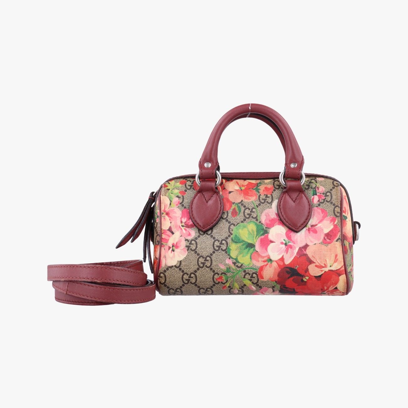 グッチGucciGGブルームスベージュ×マルチカラーPVCコーティングキャンバス×レザー432123製番不明