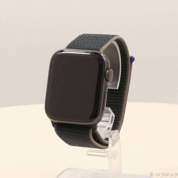〔 品〕 Apple Watch SE 第1世代 GPS Cellular 44mm スペースグレイアルミニウムケース チャコールスポーツループ 377