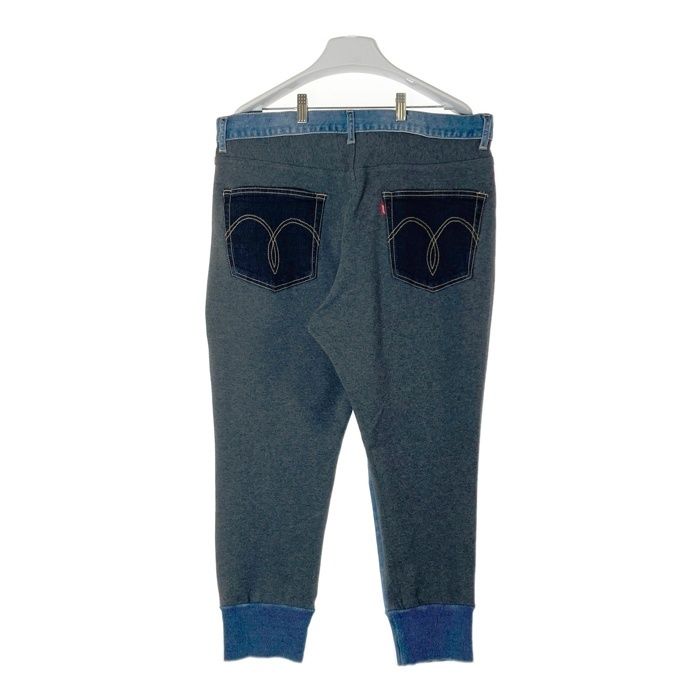 ☆glamb グラム Jake knit denim 切替 デニム スウェットパンツ