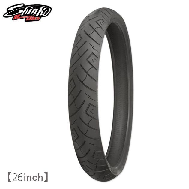 SHINKO バイク タイヤ 26インチ シンコー SR777 120|50-26 73H フロント 前輪 ハーレー タイア 交換 ホイール 大型 大きい 26インチホイール装着車 おすすめ バイクパーツ カスタム バイク用品 アメリカン ツーリング