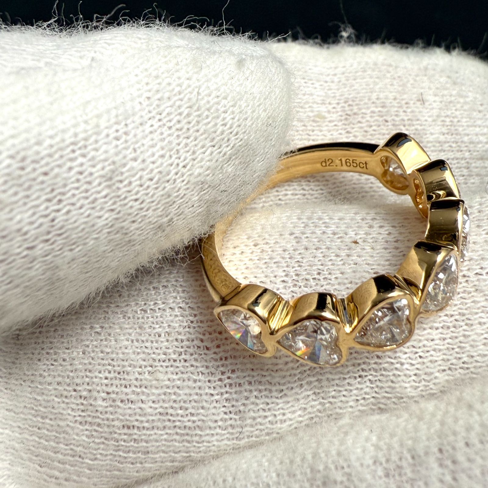 K18 2.10ct オーダーメイドダイヤリング ラボグロウン