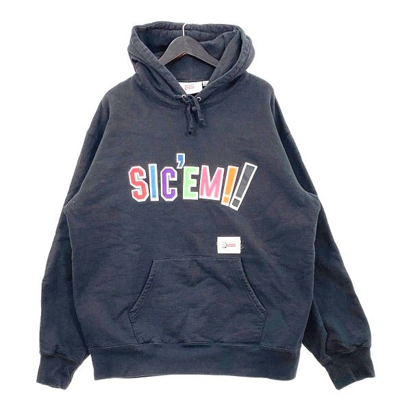 Supreme WTAPS シュプリーム ダブルタップス スウェット パーカー フーディー 21AW ロゴ メンズ XLサイズ ブラック トップス DM17097■