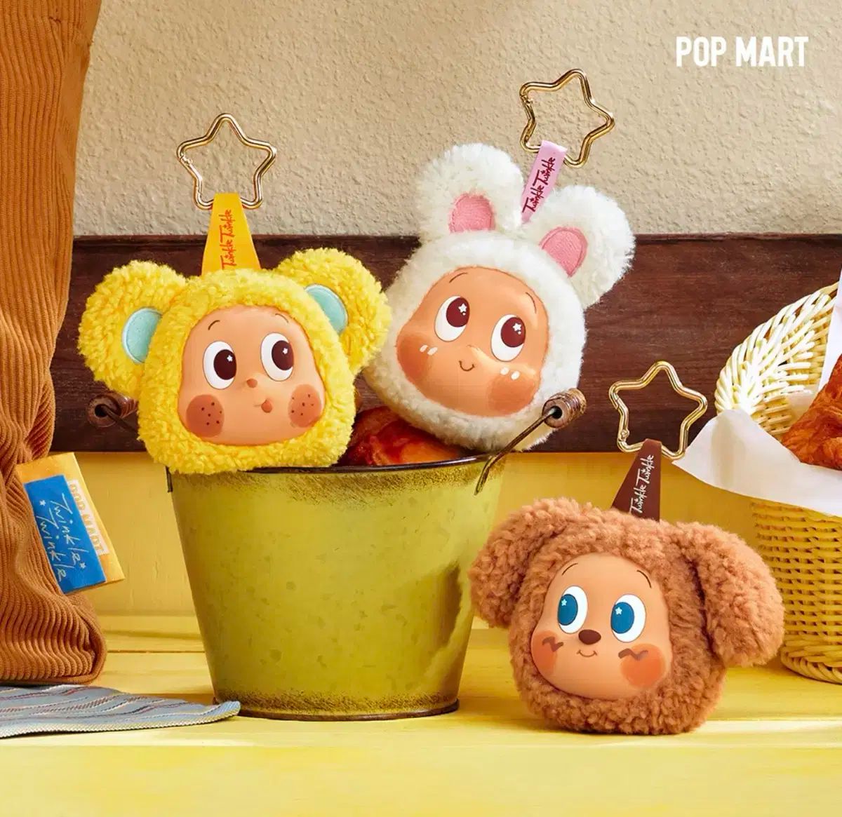 キラキラと リトルスター エアポッズケース キーリング 本物のポップマート