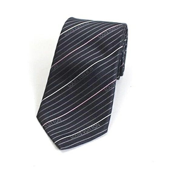 美品☆ルイヴィトン☆ネクタイ ルイヴィトン シルク ネクタイ クラヴァット M79408 ストライプ 中古