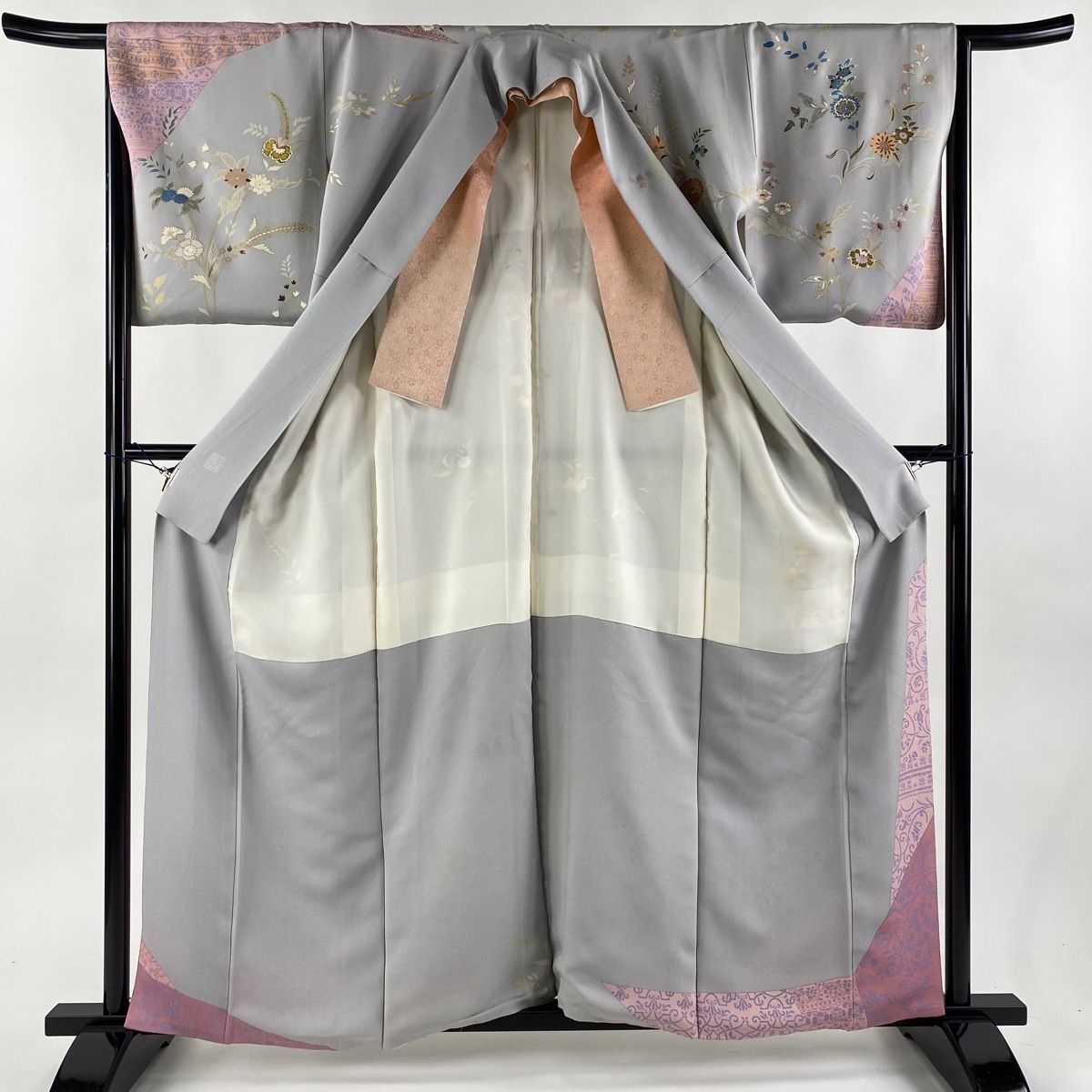 平和屋本店□極上 中国三大刺繍 相良刺繍 総刺繍 訪問着 駒刺繍 舞花文