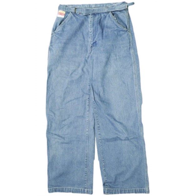 PAYDAY ペイデイ ベルテッドデニムパンツ PD-008PT 32 Indigo PAY-DAY ジップフライ ジーンズ ボトムス g17786