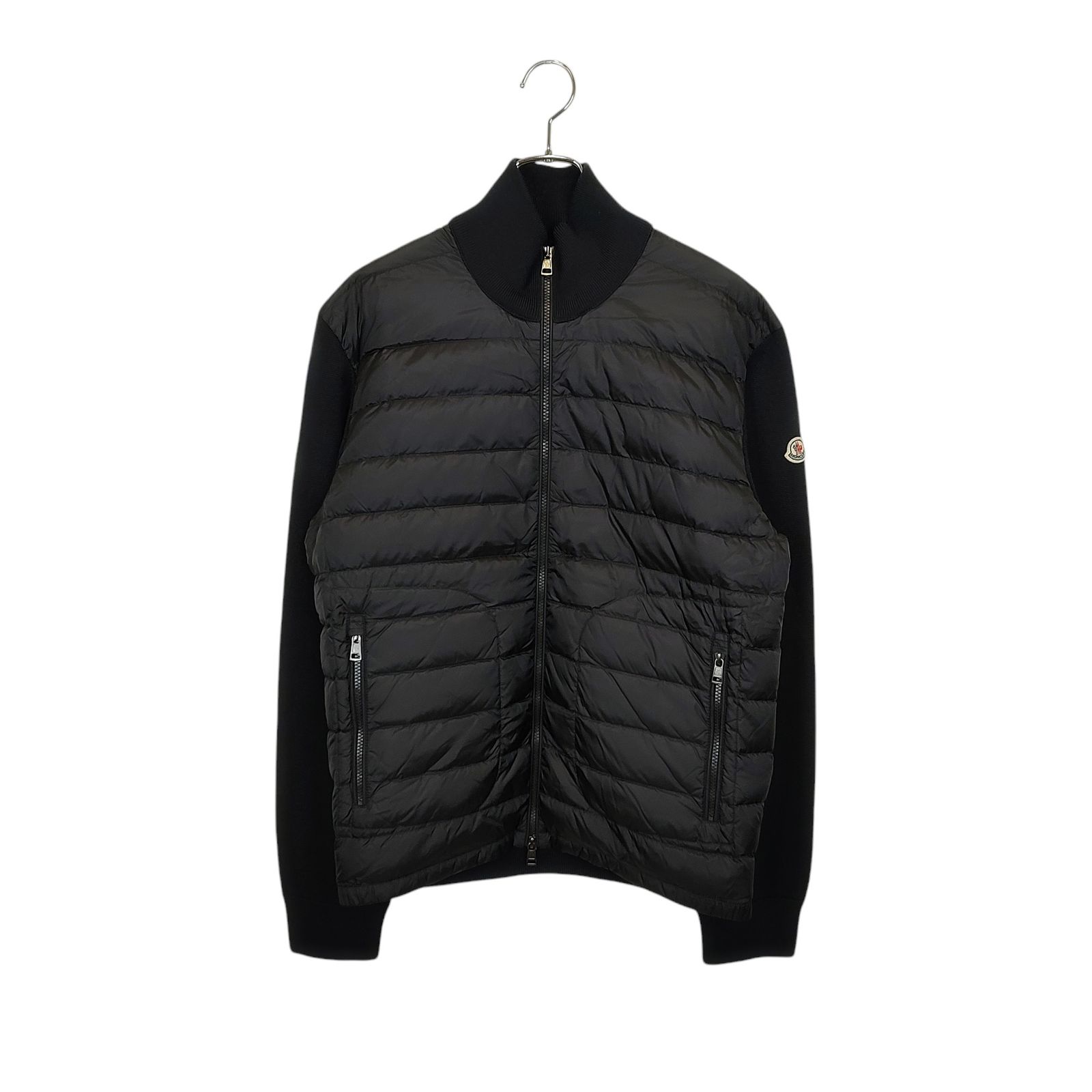 MONCLER モンクレール CARDIGAN TRICOT ニット切替 ダウンジャケット F20919B50700 A9341 XXL ブラック