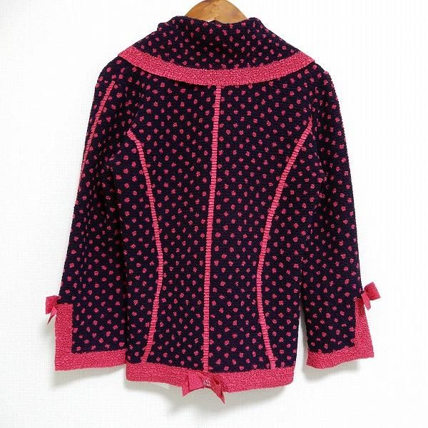 ノコオーノ 薄手ジャケット 美品 ノコオーノ プリーツ シワ加工 花