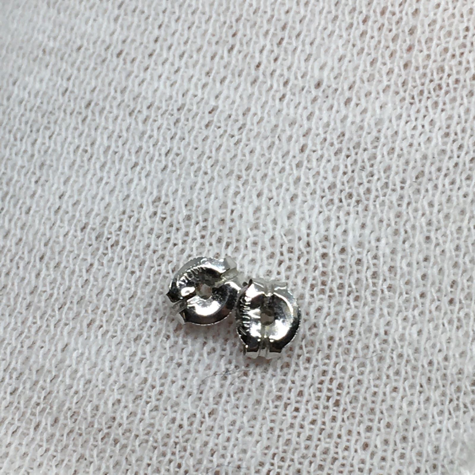 美品】BLOOM ブルーム ホワイトゴールドK5 アクアマリンピアス K10WG 