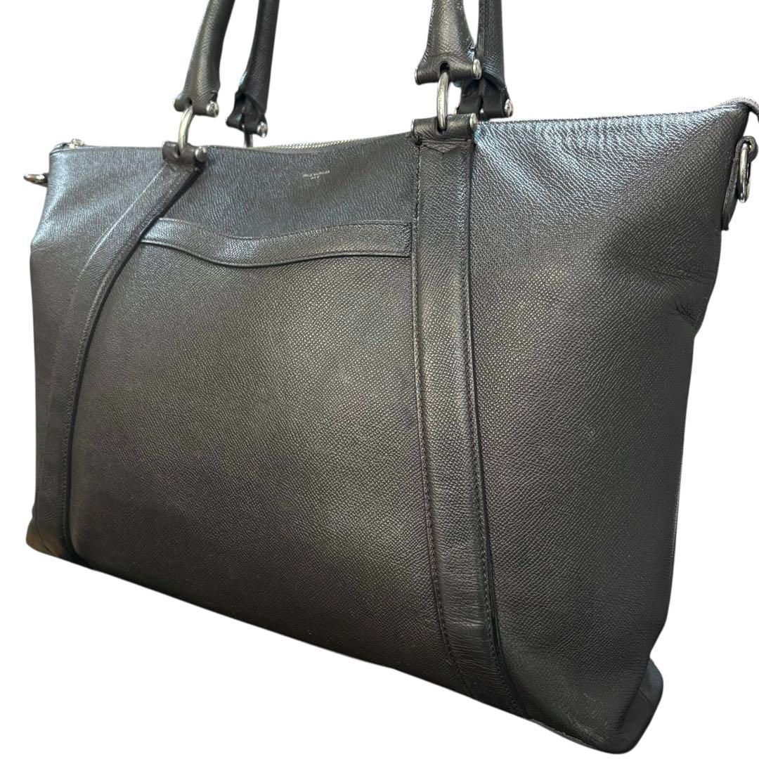 専用【PELLE MORBIDA】ビジネスバッグ　トートバッグ レザー　グレー. ペッレモルビダ PELLE MORBIDA レザー ビジネスバッグ ブリーフケース