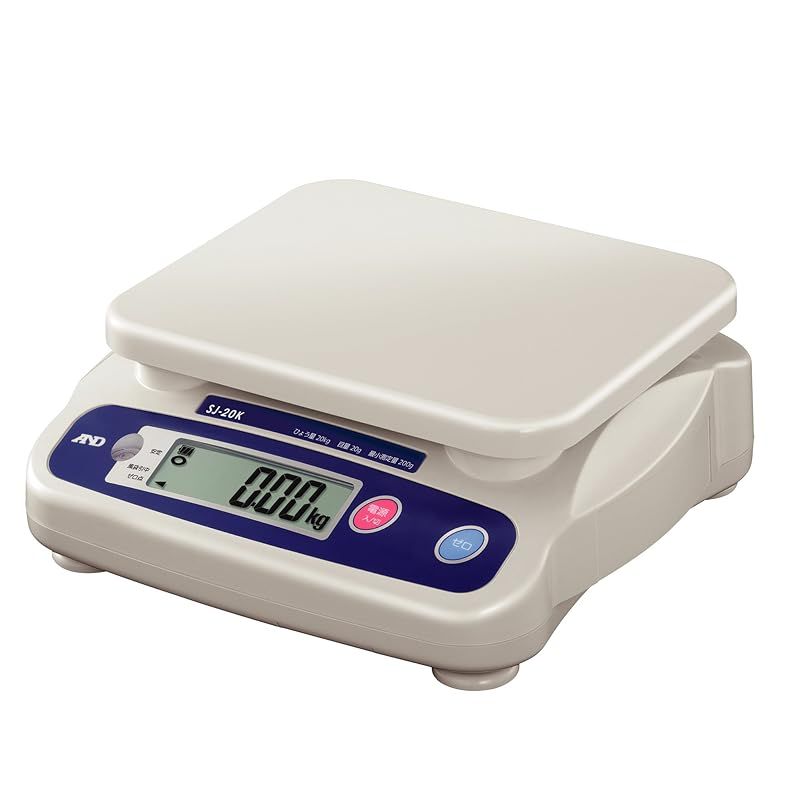 彡A-D 取引証明用 デジタルはかり SJ-20K ≪ひょう量 20kg 最小表示 0.02kg 使用範囲 0.2~20kg 皿寸法 230 W *190 D mm 検定付 使用地区制限なし≫ 0