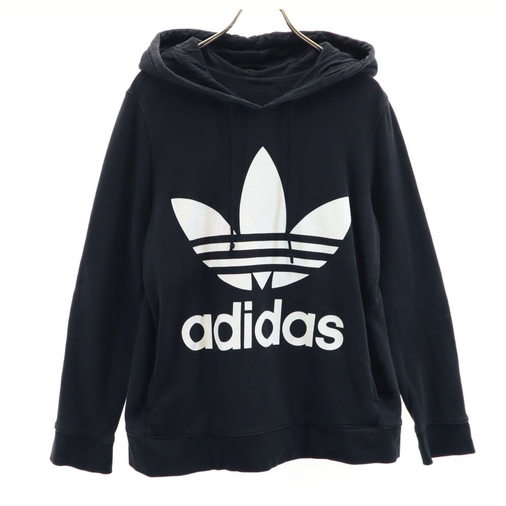 【M/R】様　お取り置き アディダス トレフォイルロゴ 長袖 パーカー ブラック系 adidas メンズ
