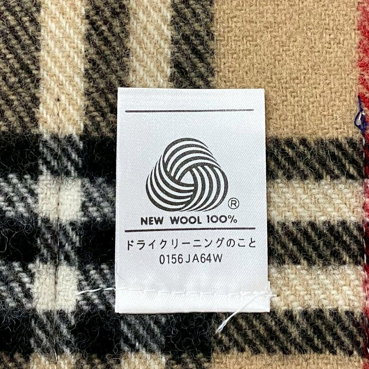 バーバリー　ウール100 ひざ掛け　未使用品 ノバチェック CH【Burberrys】ノバチェック ひざ掛け ウール/毛 100% ベージュ