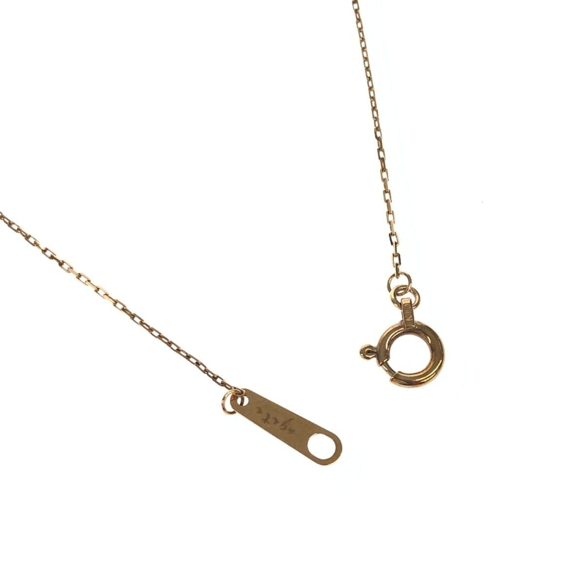 アガット K10ネックレス イニシャル/K10YG/総重量0.8g/ダイヤ0.003 