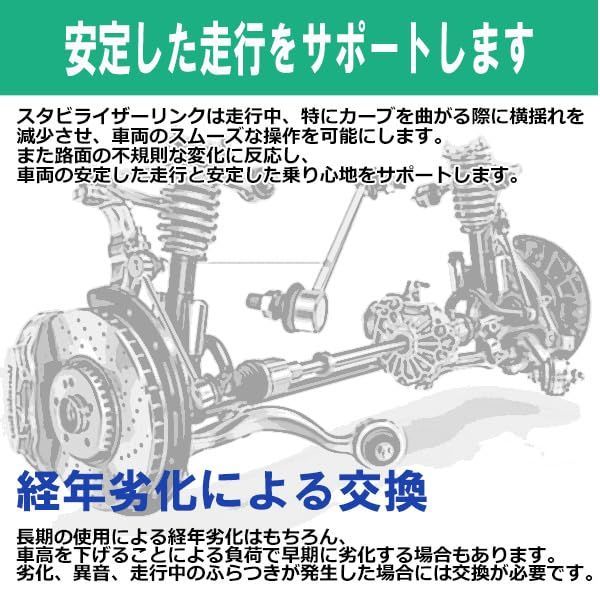 【新着商品】DA64V ワゴン DA17V DA17W DA64W スタビライザーリンク スタビリンク バン フロント エブリィ 42420-68H00 42420-68H01 スズキ 左右2本セット Wellvie 車検