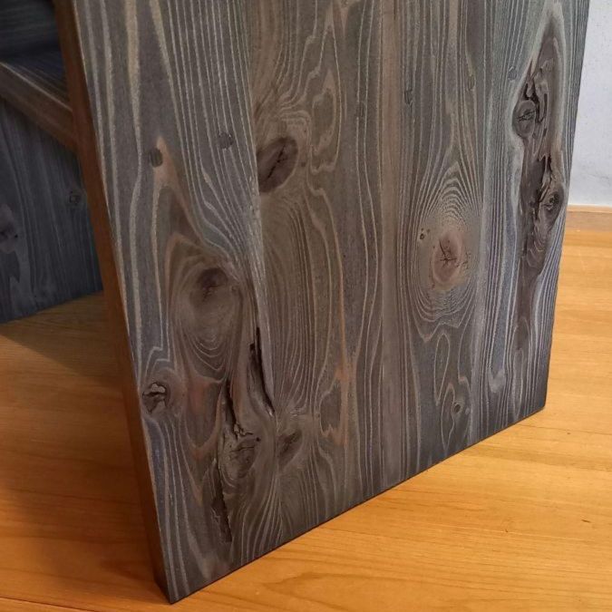 杉古材リメイク 円テーブル