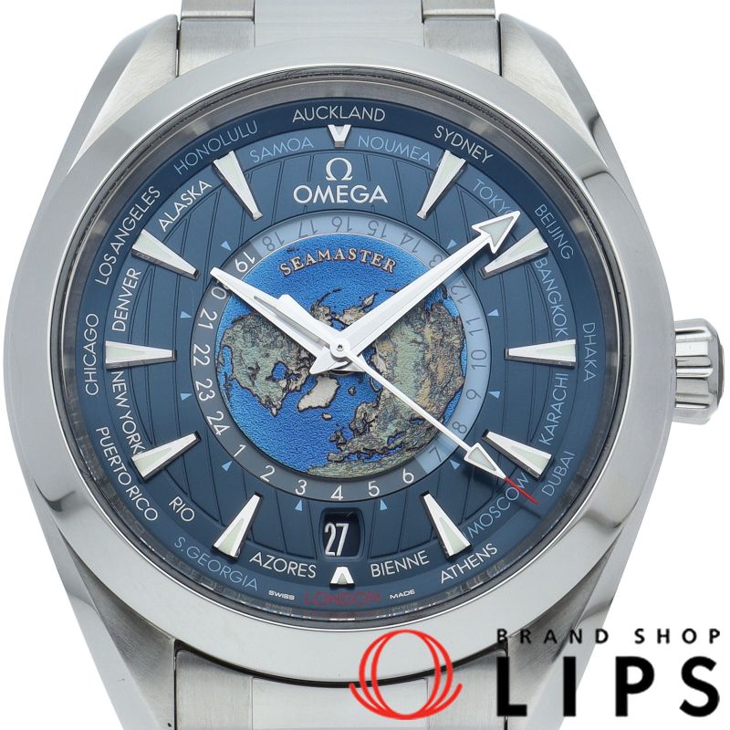 オメガ シーマスター アクアテラ 150M コーアクシャル GMT ワールドタイマー 43mm 220.10.43.22.03.0