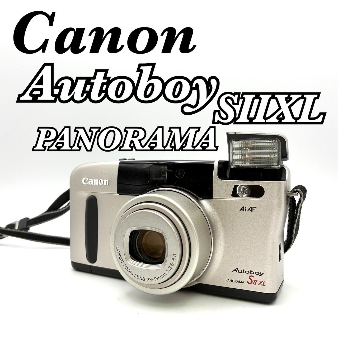 完動品 Canon Autoboy SII XL 動作 済 返金保証 キヤノン オートボーイ S2XL ストラップ付き