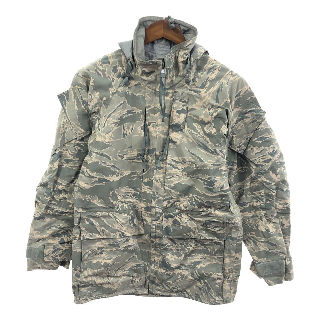 2000年代～ 米軍実物 U.S.AIRFORCE APECS GORE-TEX パーカージャケット ミリタリー ABUカモ (メンズ X-SMALL  REGULAR) 中古 古着 Q3211