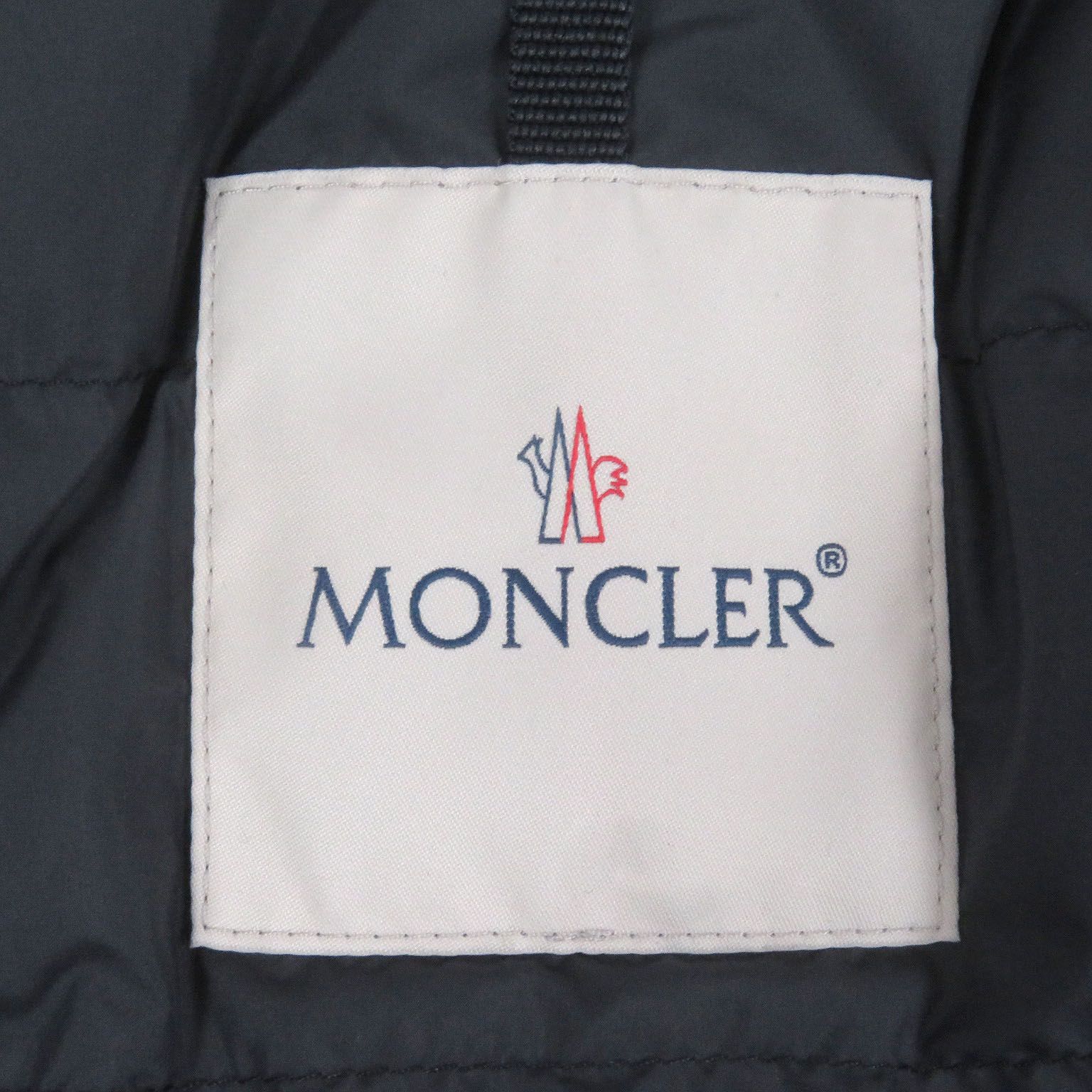 極美品□MONCLER モンクレール 25SS BERRE GIUBBOTTO レザーロゴ  