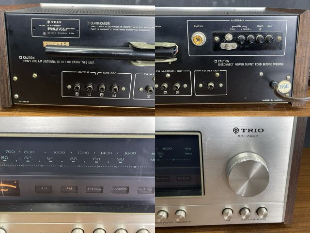 動作保証 TRIO KT-7007 FM/AM ステレオチューナー 【中古】 トリオ