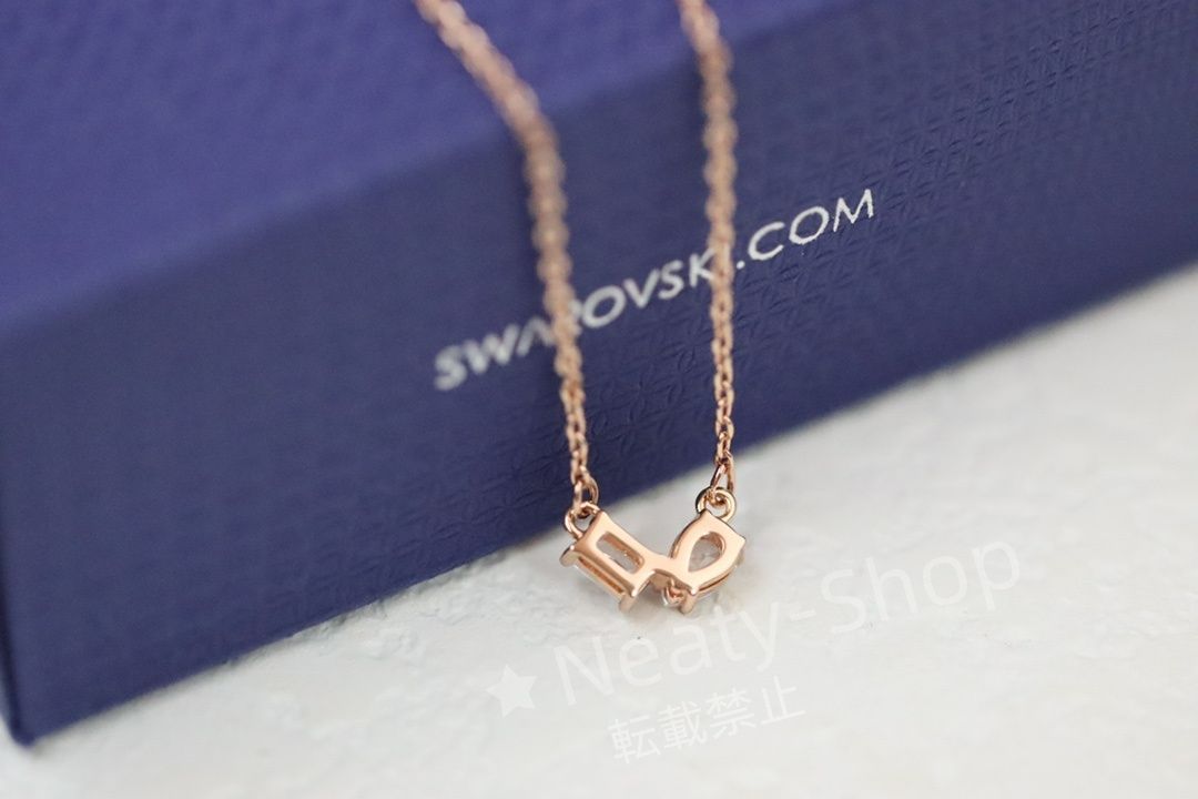 💗新品💗Swarovski  ファッショローズゴールド鎖骨ネックレス