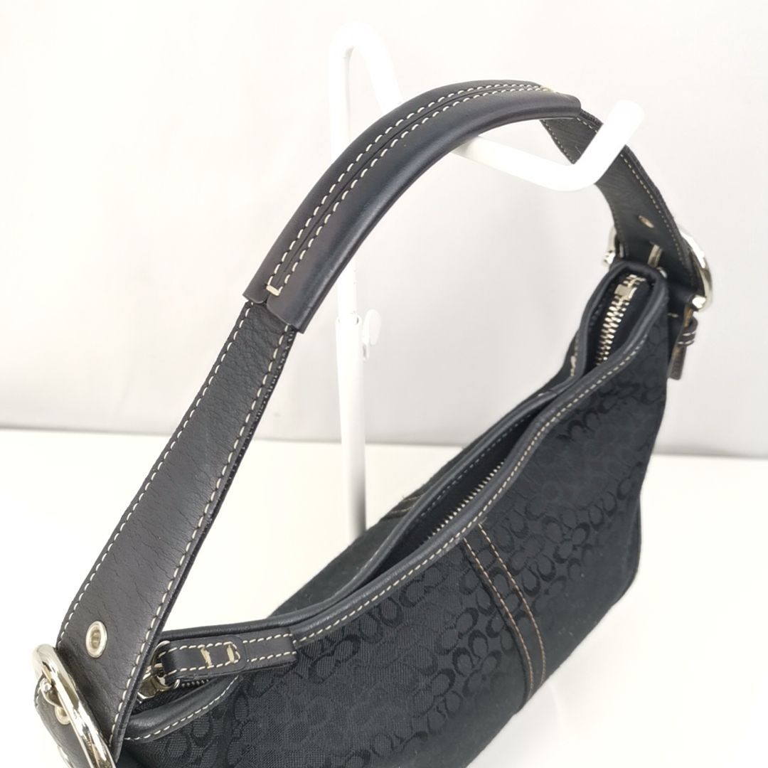 COACH 】M A-1 コーチ 6351 ミニシグネチャー 総柄 一部 レザー